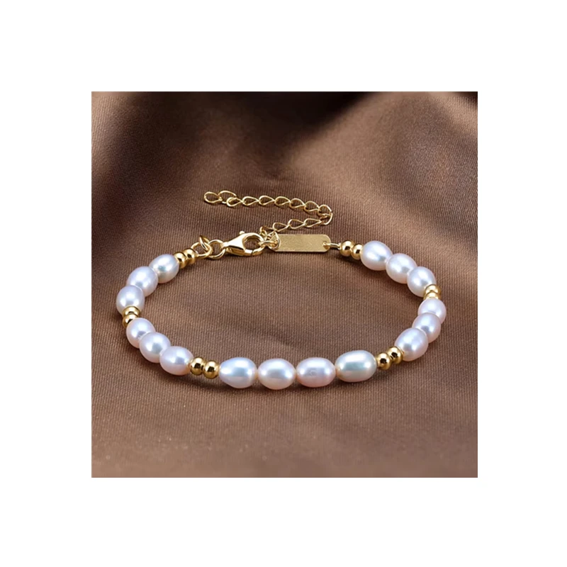 Premium Hundred Natural Freshwater Pearls S925 Sterling Silver Double Layers Ladies Bracelet