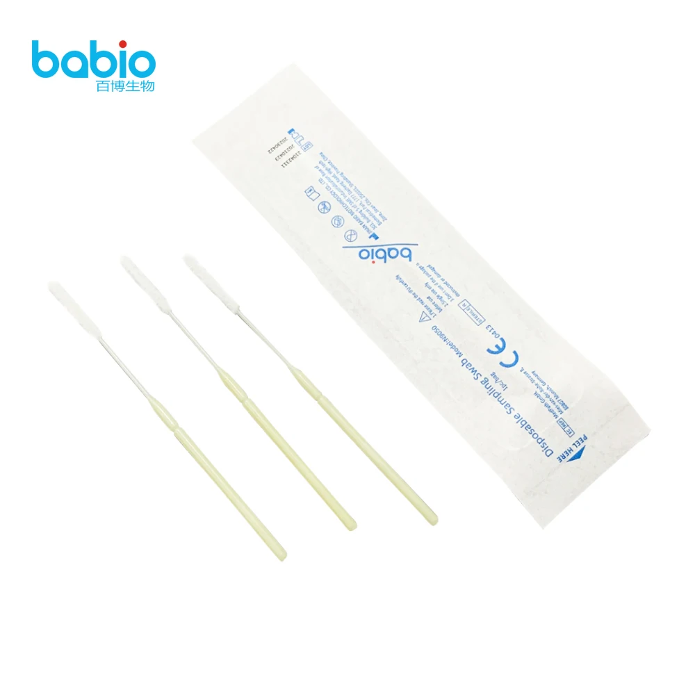 
Disposable sterile nylon swabs for nasopharynx collection are sold 