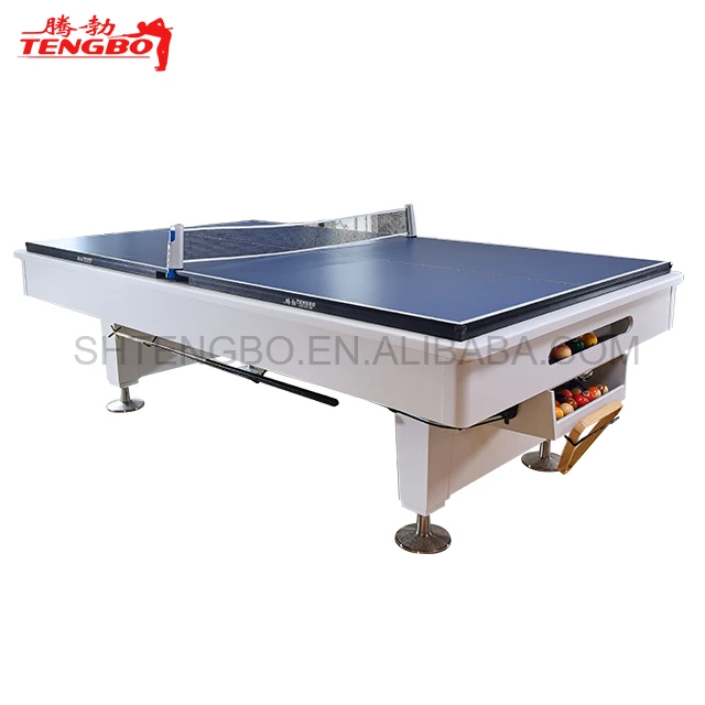 Newest fashion design professional 7ft 8ft 9ft pool table  multiple function pingpong table two in one billiard table