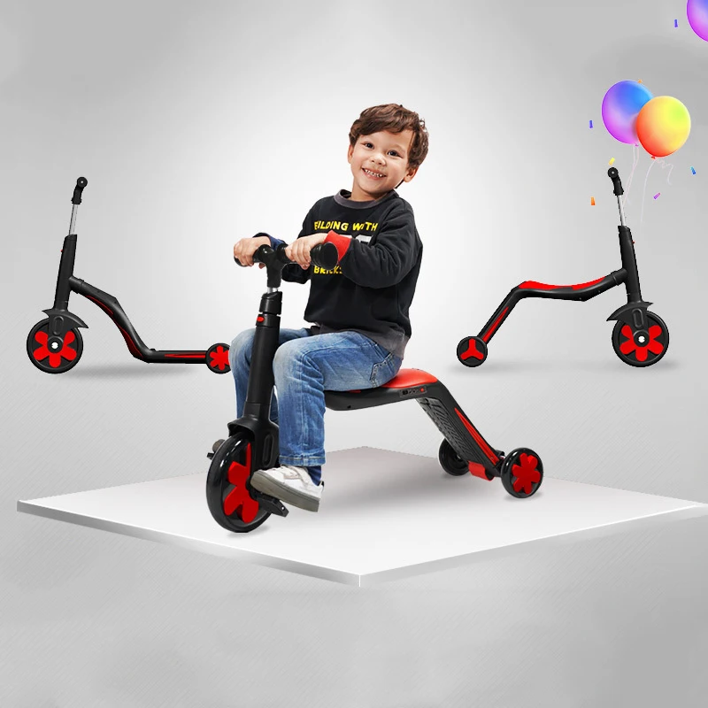 Педаль скутер, способный преодолевать броды для производства детский многофункциональный «три в одном» детский комплект из трех для развала-схождения (балансировки велосипедов