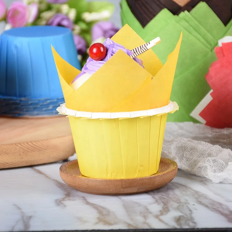 stocked green tulip cupcake cases for souffle paper muffin cup wholesale cupcake baking cups