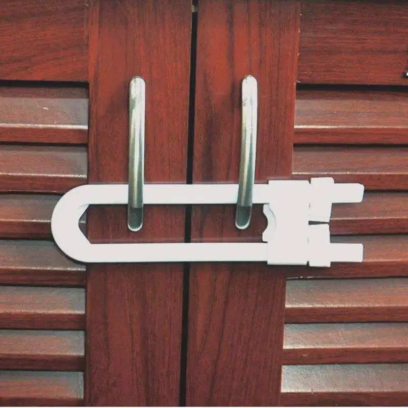 Multi Function Baby Safety High Quality U-Shaped For Cabinet Adjustable Safety Door Lock To Protect Kids