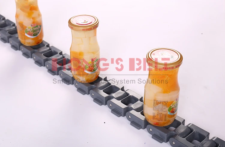 Hongsbelt HS-F3000A-TAB Side Flexing Knuckle Chain Plastic chain Conveyor Belt  High Quality Sprocket Drive Modular Belt