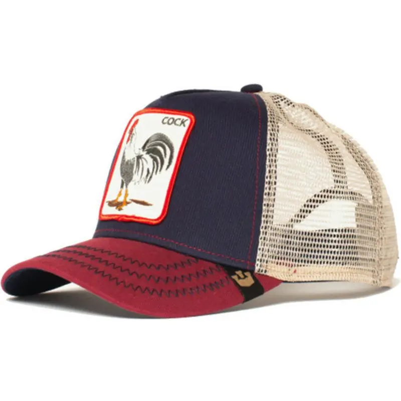 Wholesale Personalized Custom Logo Animal Cartoon Mesh Embroidered Trucker Hat cap