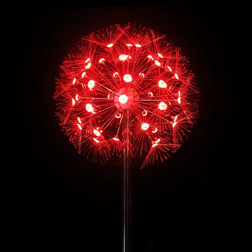 Factory Price Top Quality Outdoor Waterproof Fiber Optic Lights Led Optical Fiber Dandelion Lamp Fiber Optic Flower Lamp