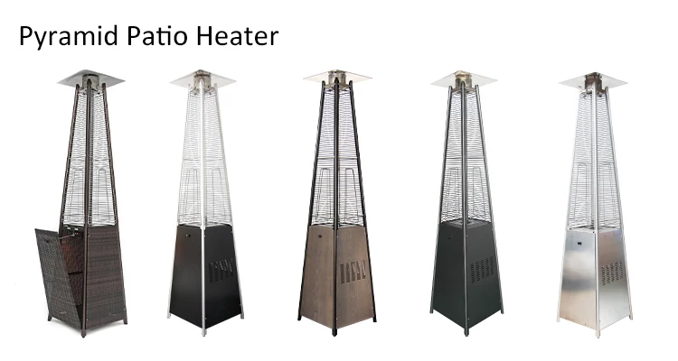 New design rocket granule terrace heater and easy to move safe home courtyard heaters