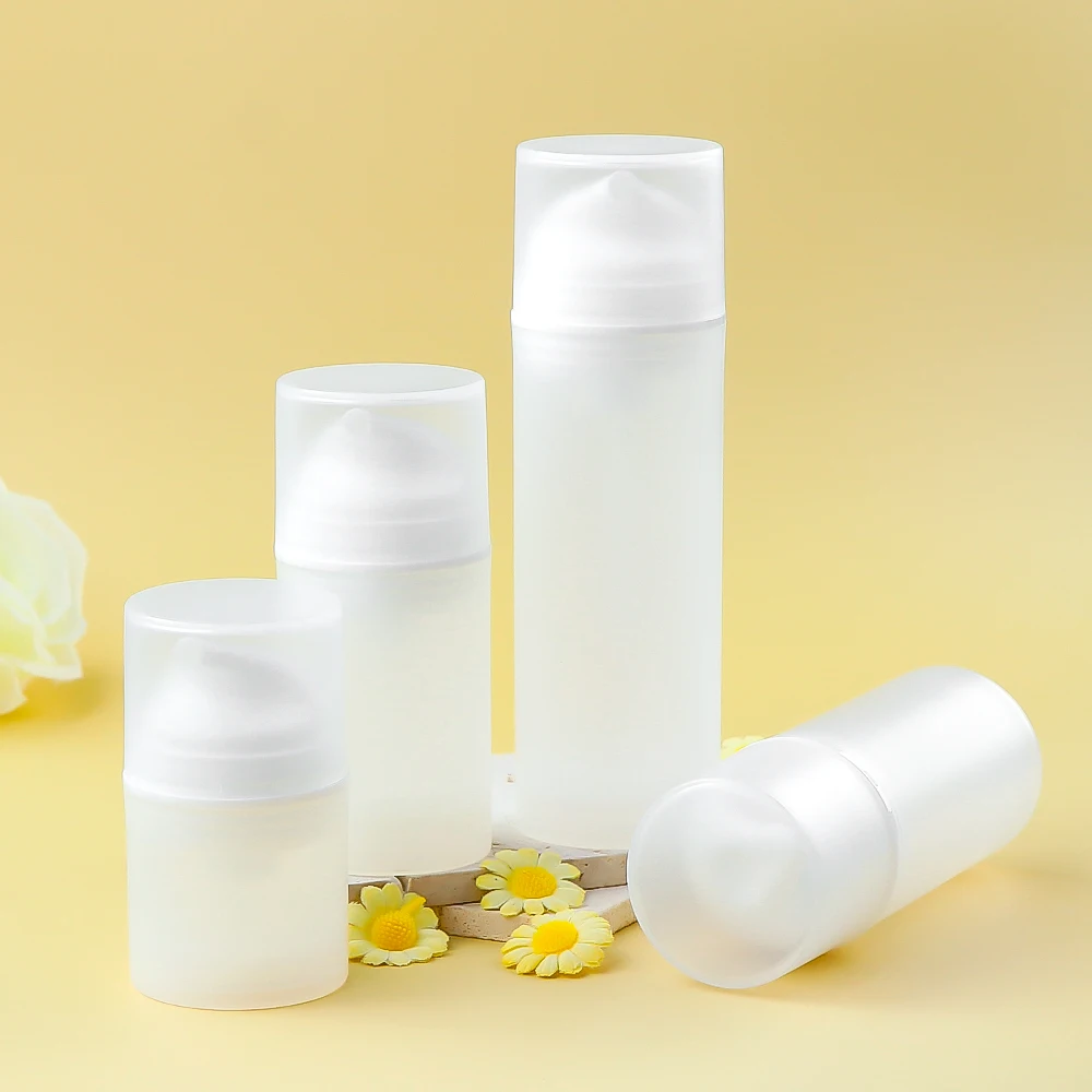 JXPACK Luxury Cosmetic Vacuum Airless Bottle with 30ml 50ml 80ml 100ml 120ml 150ml Plastic Airless Lotion Pump Bottle