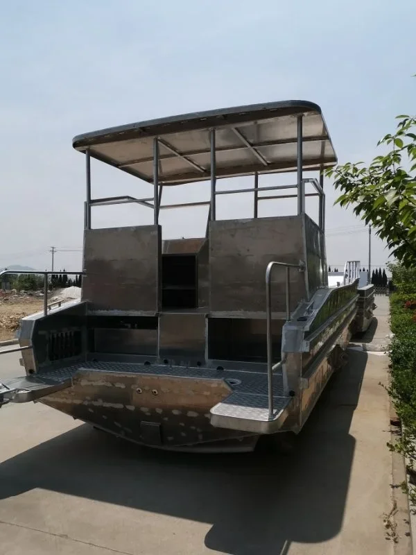 Allsealion Boat Landing Craft 7-15m  Aluminum Loading Barge Boat Open Sea Transfer Boat