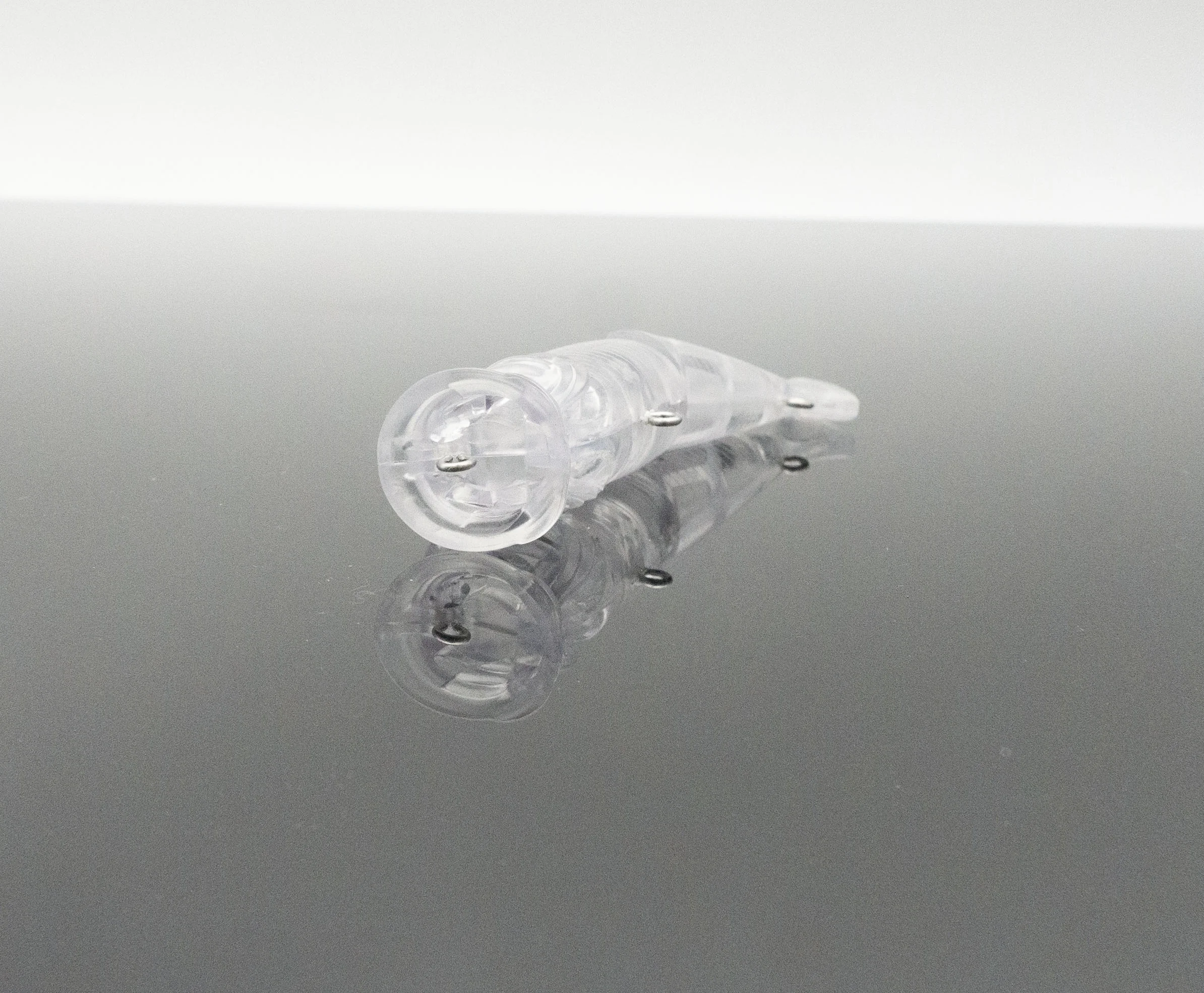 NO MOQ 80mm unpainted fishing lure ABS popper  9.4g blank crankbait 8220# Free Eye