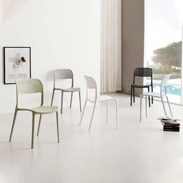 Stackable Colorful modern outdoor event wedding rent garden plastic dining chairs