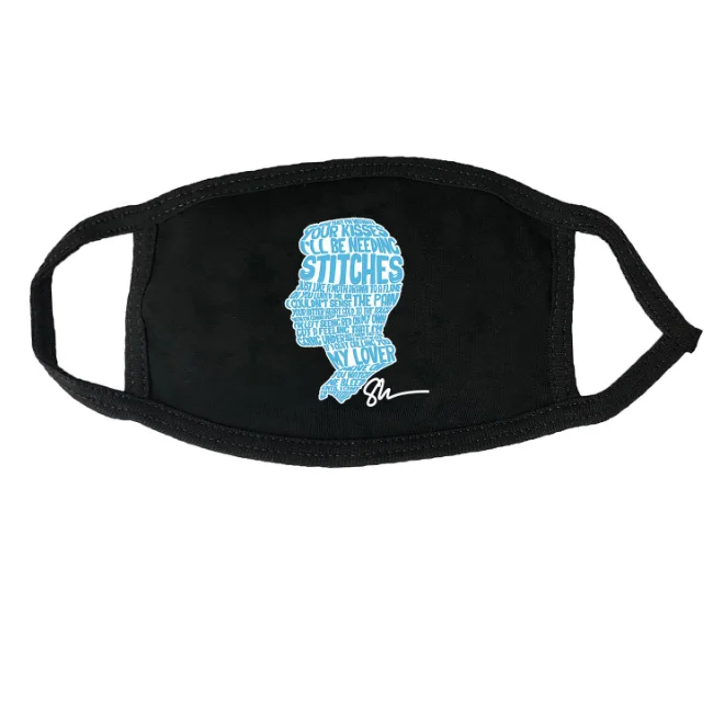 
DWDP Customized Printing Free design personalized quality popular Korean black cotton shield fashion mask custom logo 