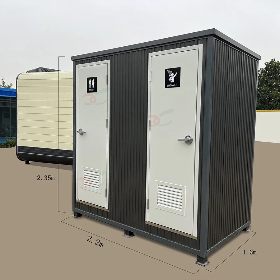 luxury prefabricated portable toilet and shower room prefab mobile bathroom handwash basin outdoor