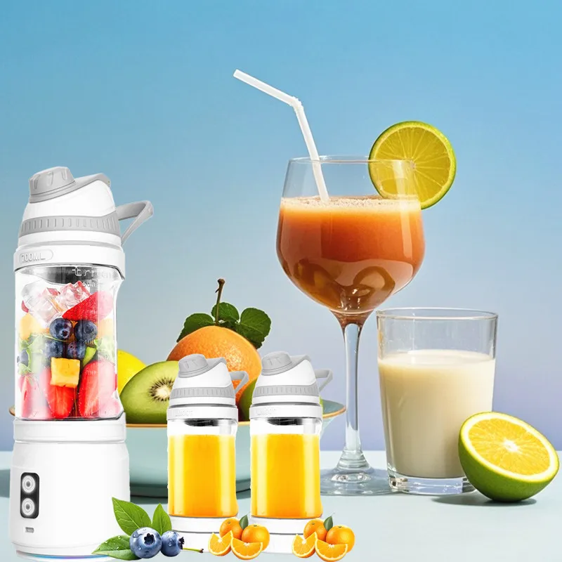 Factory Direct 700ML USB Portable Blender Fresh Fruit Juicer Shaker for Indoor Use for Boiling Water Vacuum Flask Directly Sold
