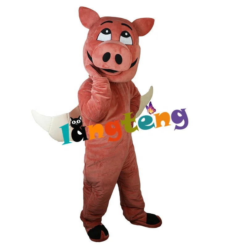 773 Business Customized Cute Pink Flying Pig Swine With Wings Cosplay Costumes Cartoon Halloween Mascot For Adults