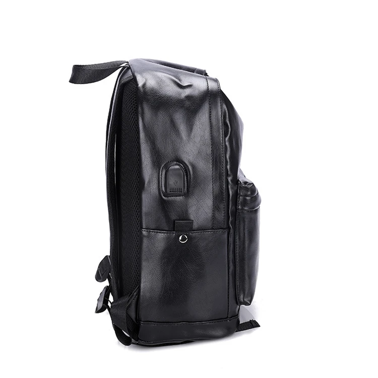 wholesale small black luxury laptop embossed leather backpack women girls