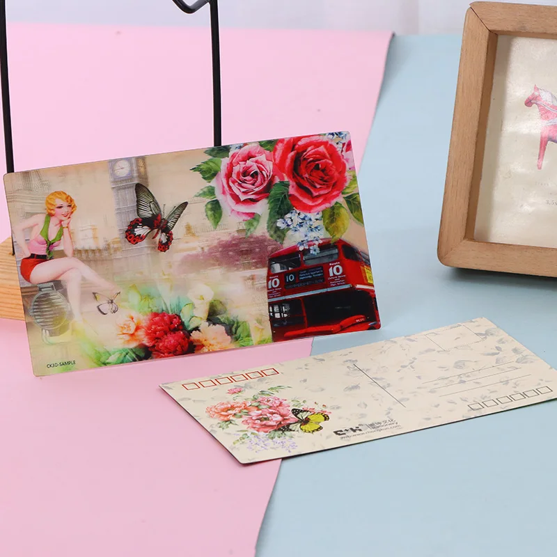 custom landscape design tuorist postcard for present lenticular present vintage card postcards