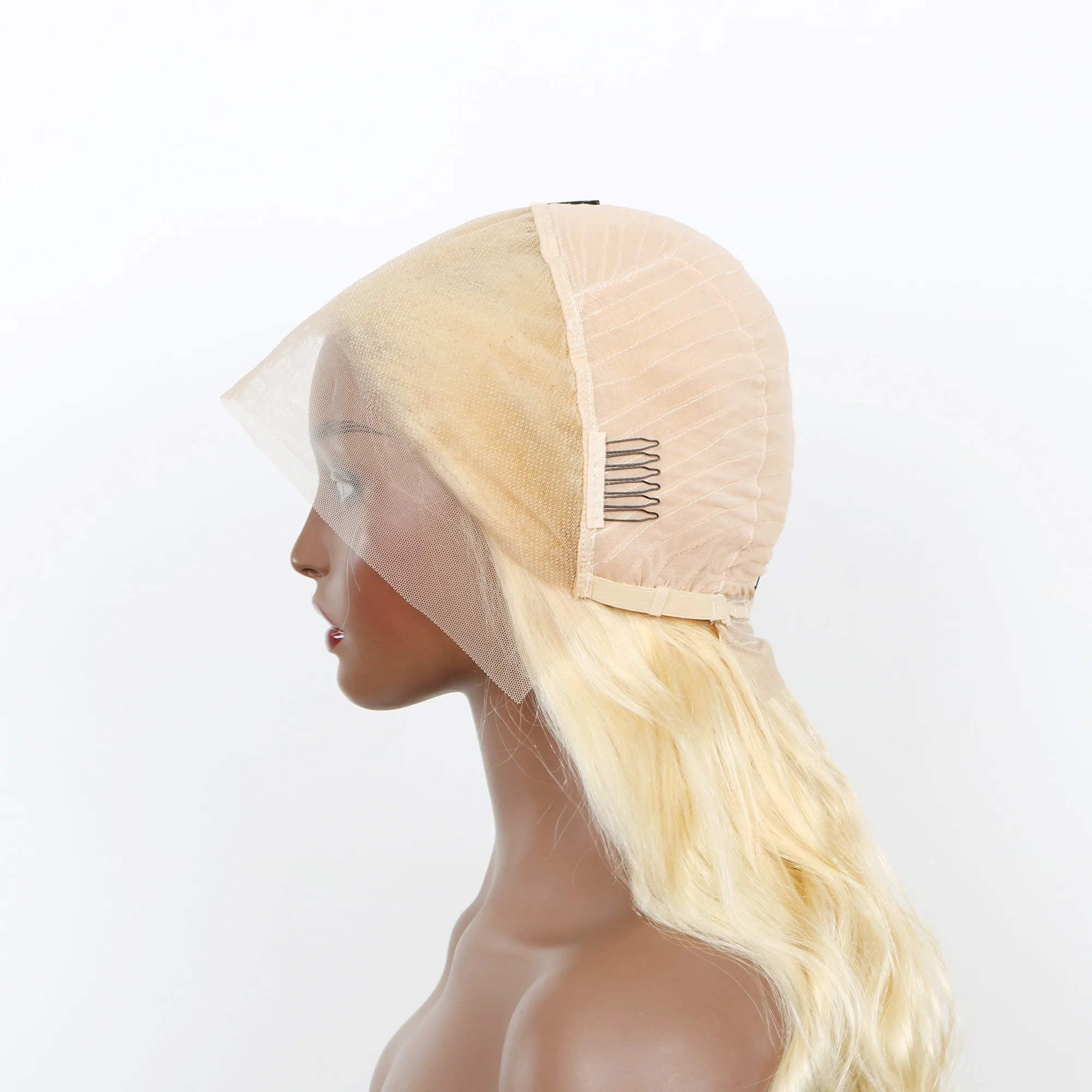 Pretty 613 blonde body wave lace front wig mink Brazilian virgin human hair wigs vendor wholesale transparent hd frontal wigs