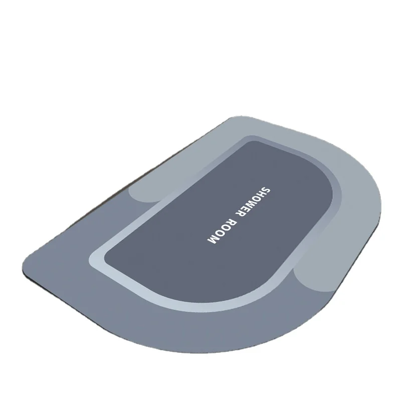 Color Changing Bath Mat Water Absorption Easy Clean Anti Slip Bath Mats Fast Drying Diatomite Bath Mat