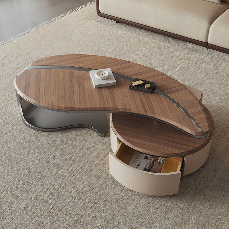 Hot New Design coffee tables From solid Mango wood One piece Round luxury Coffee Table For Living Room And Home Use