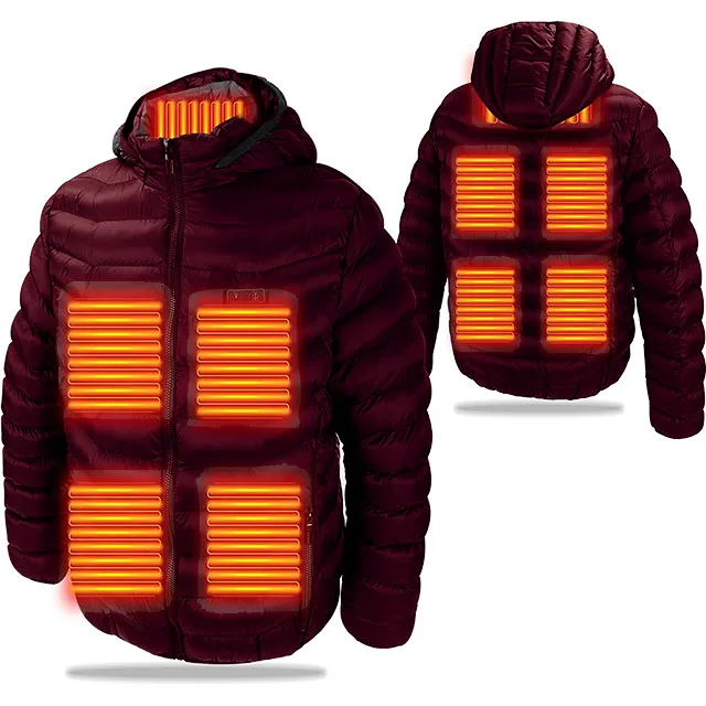 AQTQ Manufacture Winter Unisex  Heated Jacket with battery Down Jackets