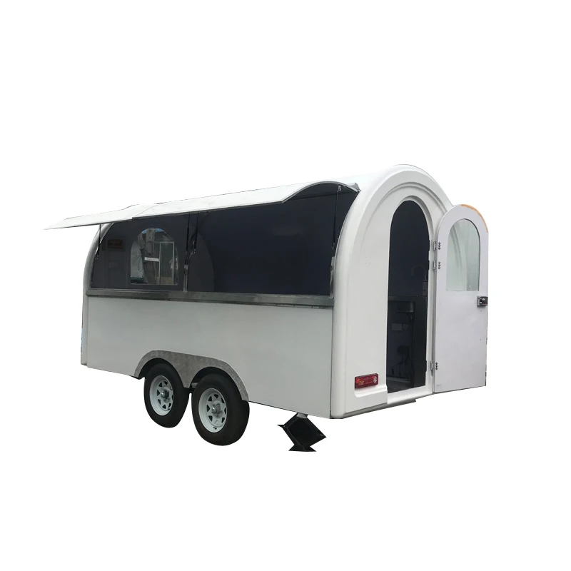 Customized traction mobile camper food trailer/ mini hot dog bakery customized van food truck food cart