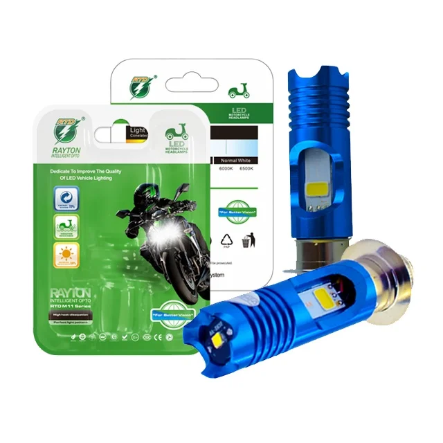 Светодиодные фары AC/DC 9-18V H4 BA20D H6 P15D мотоциклетная Светодиодная лампа