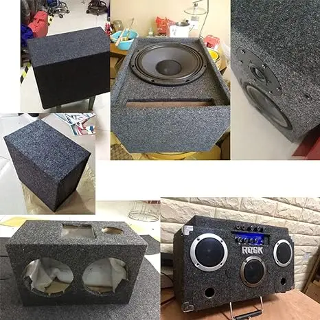 Speaker Box Covering Carpet Black  Speaker Cabinet Subwoofer Sub Box Liner Carpeting Stain