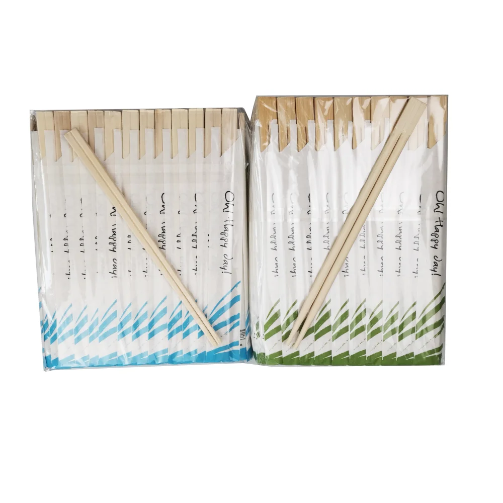 Eco Friendly Disposable Paper or Plastic Wrap Bamboo Chopsticks