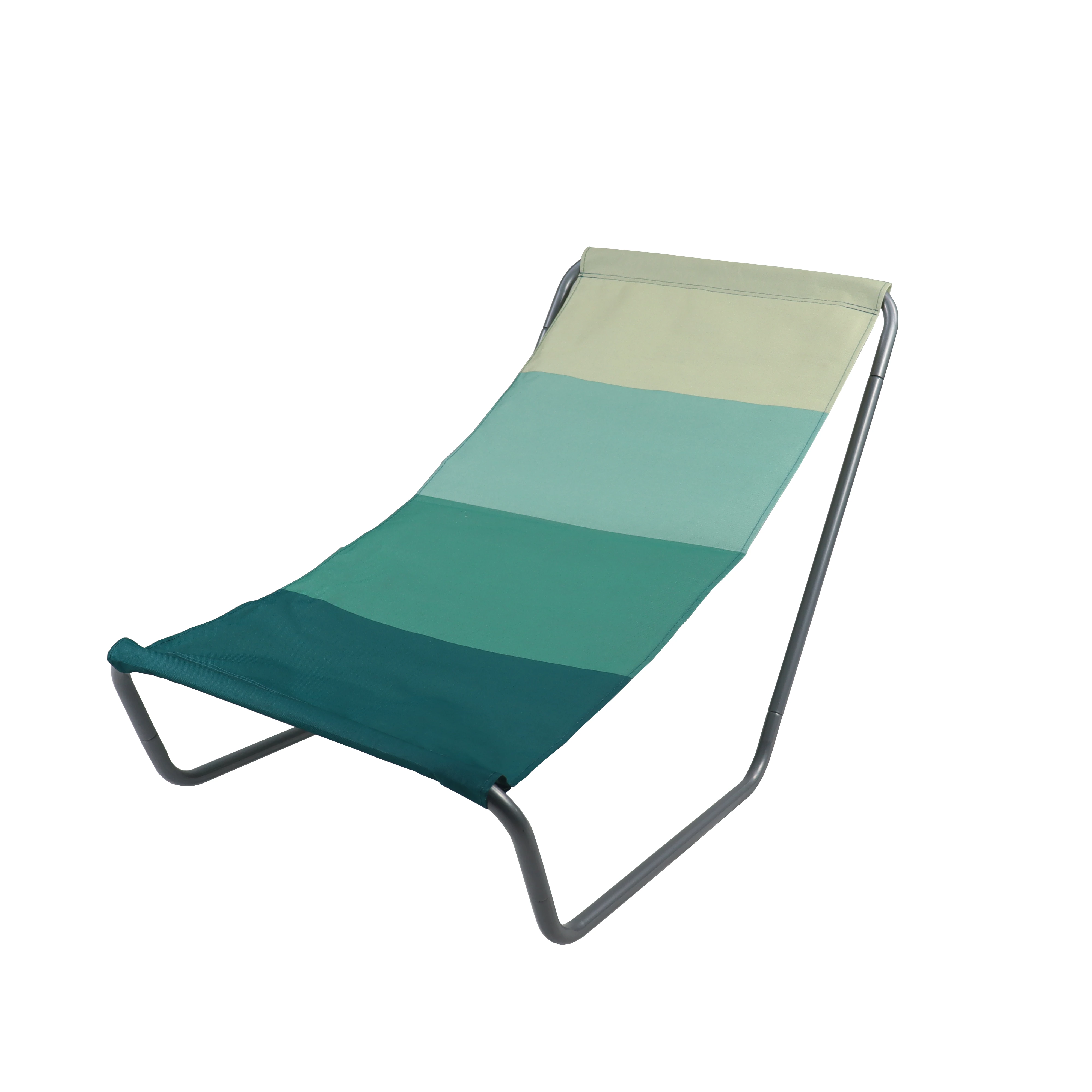 portable easy camping folding beach sling reclining chair tourist lounger