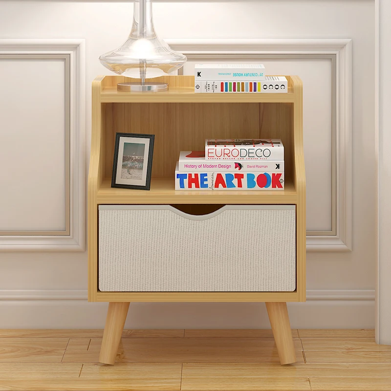 Новая модель домашней мебели для спальни Современная матовая белая деревянная прикроватная тумбочка