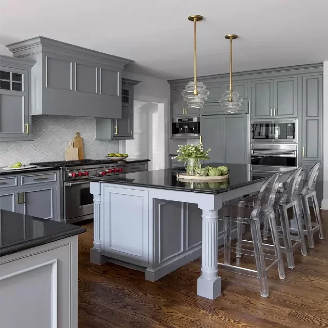 Eastern White Kitchen Countertops Facades Modular Storage Kitchen Part with Wall Hanging Cabinet