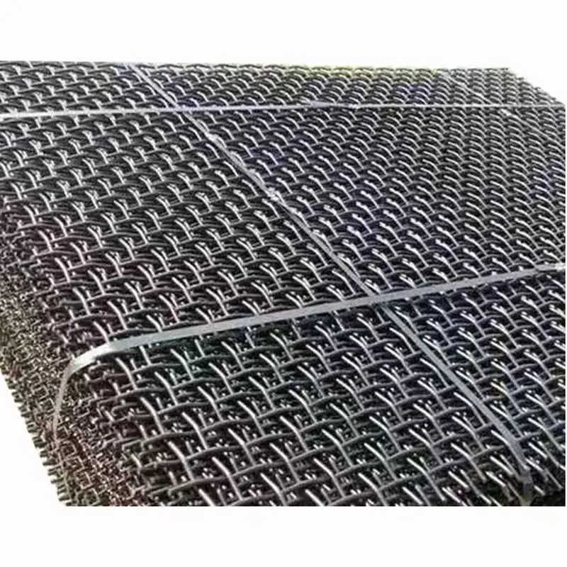 Customized high manganese steel embossed plain weave screen