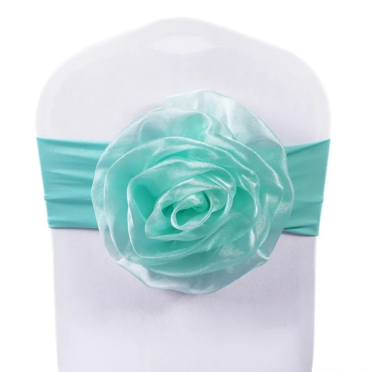 Wholesale Spandex Chair Sash For Wedding Party Event Banquet Decor Chair Sashes Belt Knot Chair Covers Bow Bands Ties