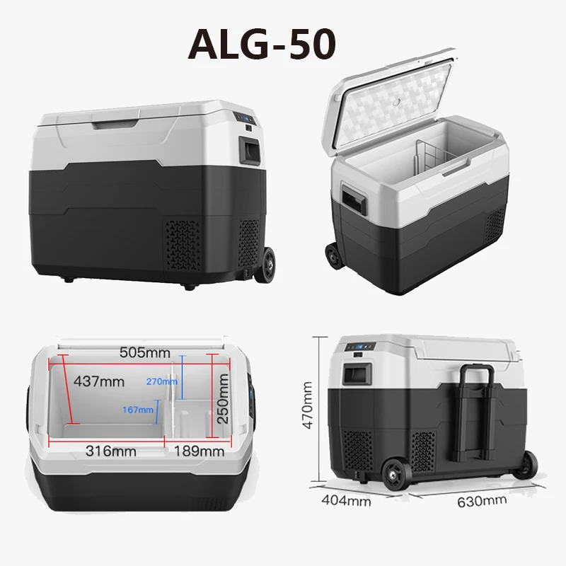 Easy-to-Maintain Portable Vehicle Frost-Free Cooler Box with Single-Zone & Factory Direct Delivery for Camper & Sailboat Trailer