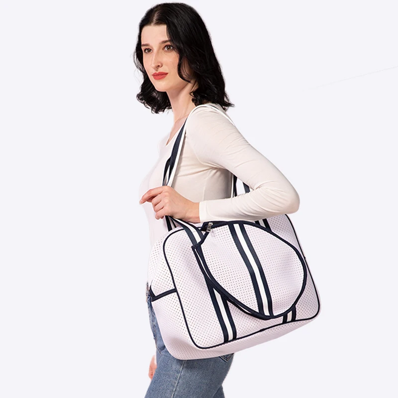 Ready To Ship Neoprene Pickleball Paddle Bag Racquet Sport Bag Quilted Puffer Picklebal Sling Picklbeall Sports Rackets Tote Bag