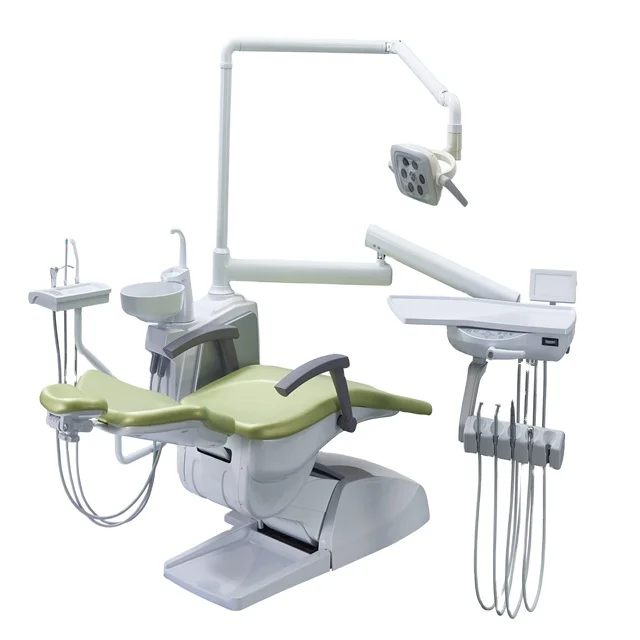 China beat price dental material products dental chair dental unit with sensor led lamp