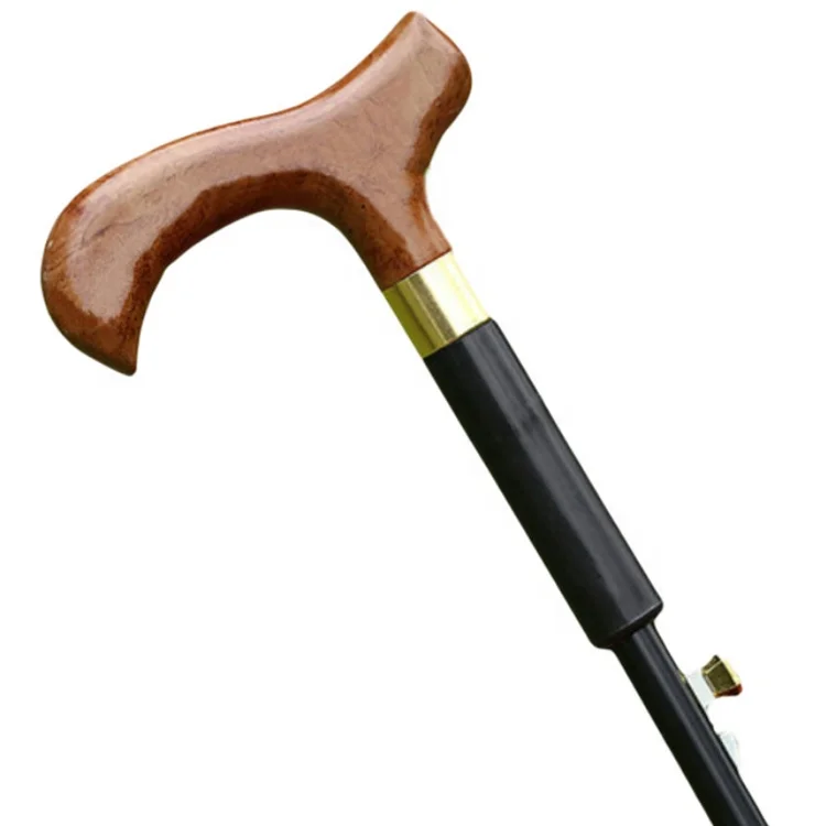 Best Quality High End Auto Open Rainproof Automatic Elderly Cane Walking Stick Rain Umbrella