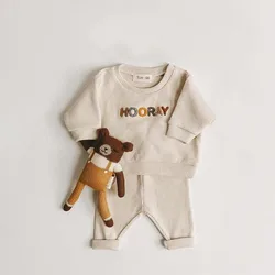 Spring Fashion Baby Clothing Baby Girl Boy Clothes Set Newborn Sweatshirt + Pants Kids Suit Outfit