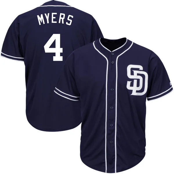 Сан-Диего родители 19 Тони Гвинн 4 Уил Мейерс 100% Прошитые бейсбольные Джерси