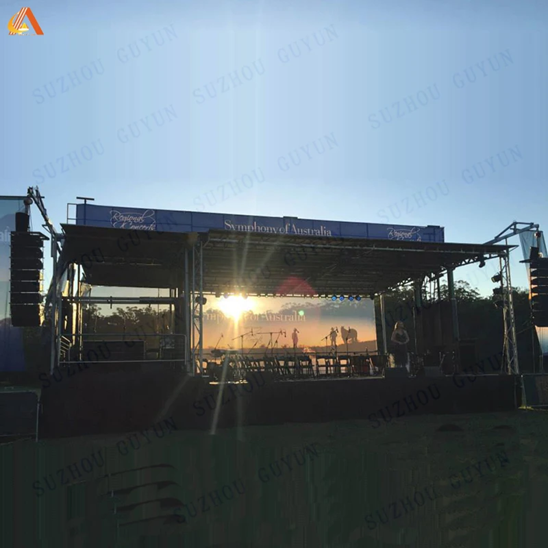 Aluminum alloy lighting truss performance event