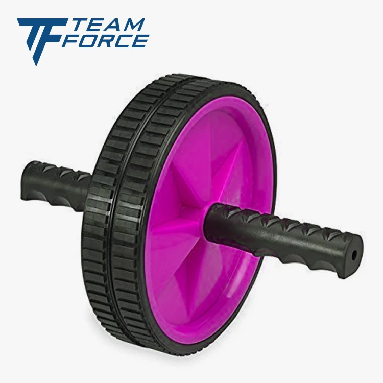 Abdominal Workout Exercise Strength Core Fitness Dual Ab Wheel Roller With Knee Mat