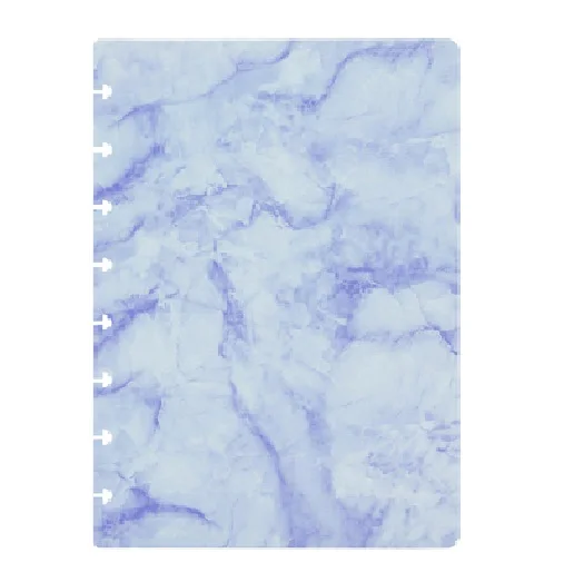 Custom Logo Disc Binding a5 sublimation  notebook cover  pre-punched holes made of THIN PU for RINGNOTE