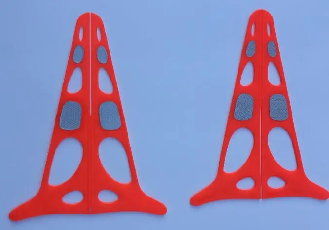 Wholesale Folding Collapsible  road Safety Traffic Cone  red reflective