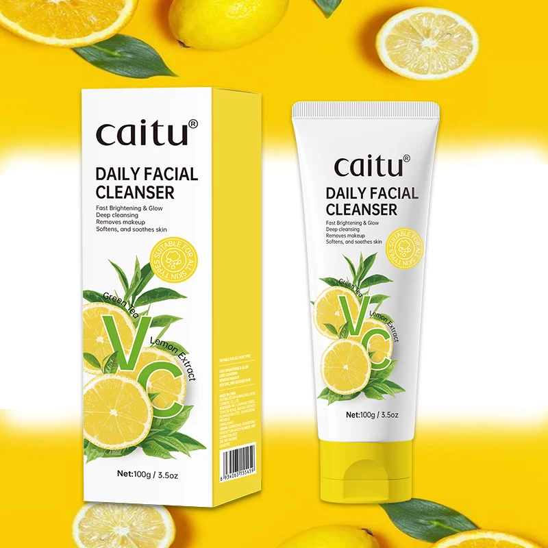 Popular Product Moisturizing and Brightening Vc Facial Cleanser ,Dense Foam,Skin Nourishing and Skin Facial Cleanser