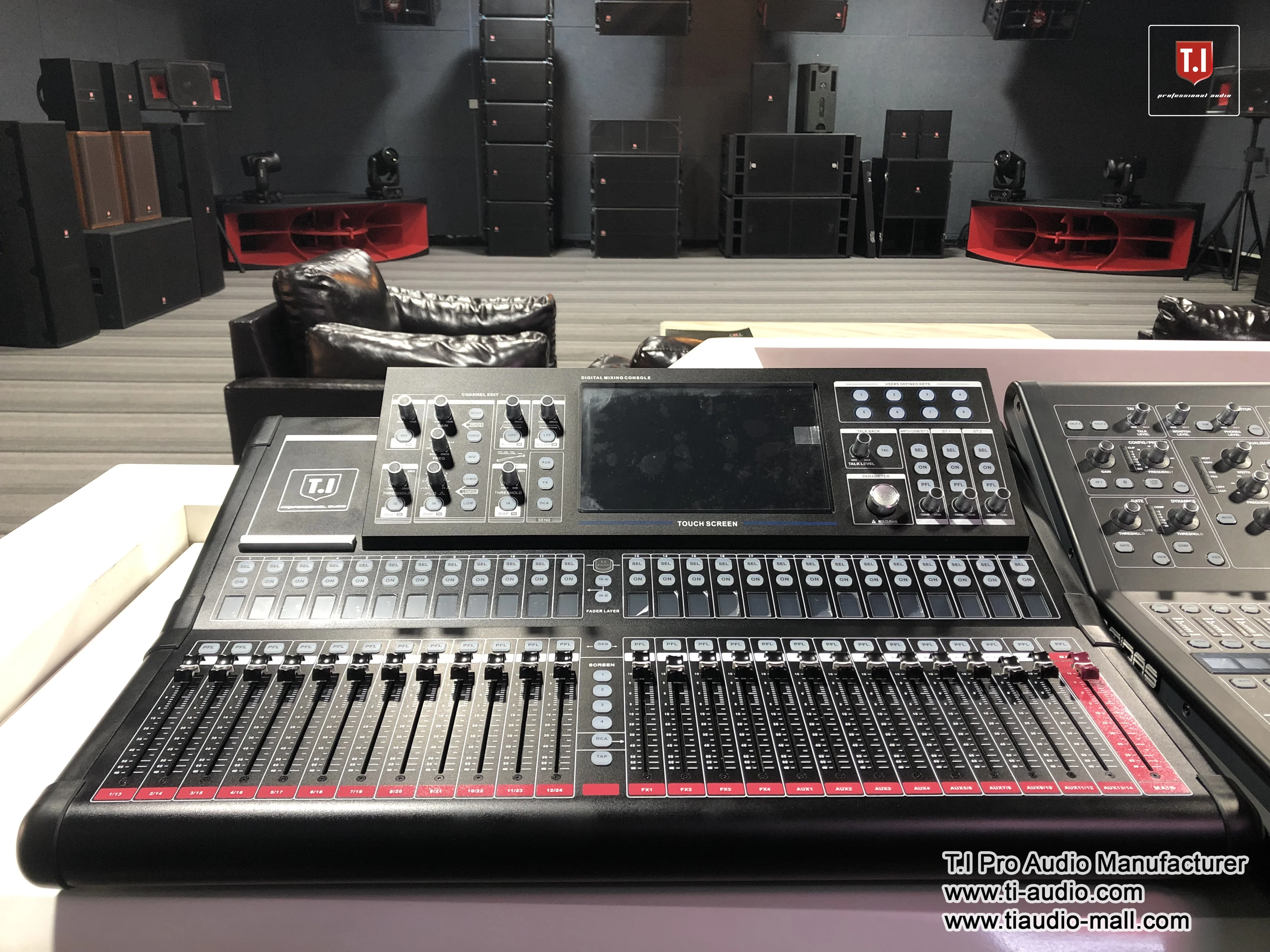 T-24 Plus 24 Channel Mixer Professional Audio Mixer Dj System Pro Audio Pro Sound Crusade Church 24 Channel Mixer Professional