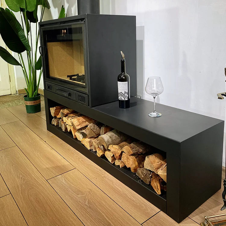 Wooden Home Multi Fuel Heating Flammable Multifunctional Smokeless Steel Fire Cook Coal Burning Fireplace Wood Stove Indoor