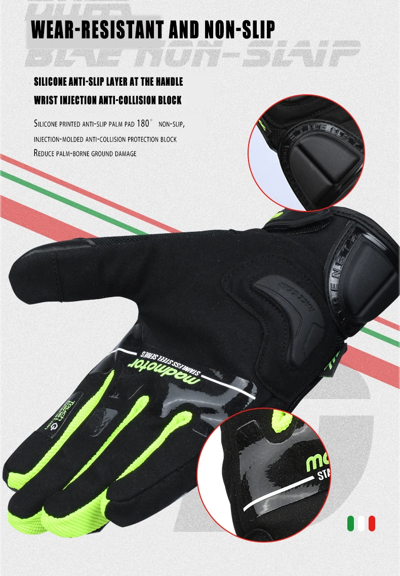 Stainless Steel Fist Surface Protective Shell Gloves Motorcycle Racing Knuckle Protect Motorbike Motocross Sports Gear gloves