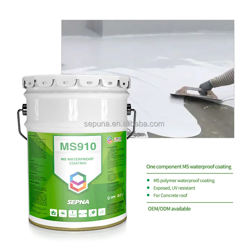 Silicone resin UV-resistant roof waterproofing coating with high bonding strength for roof