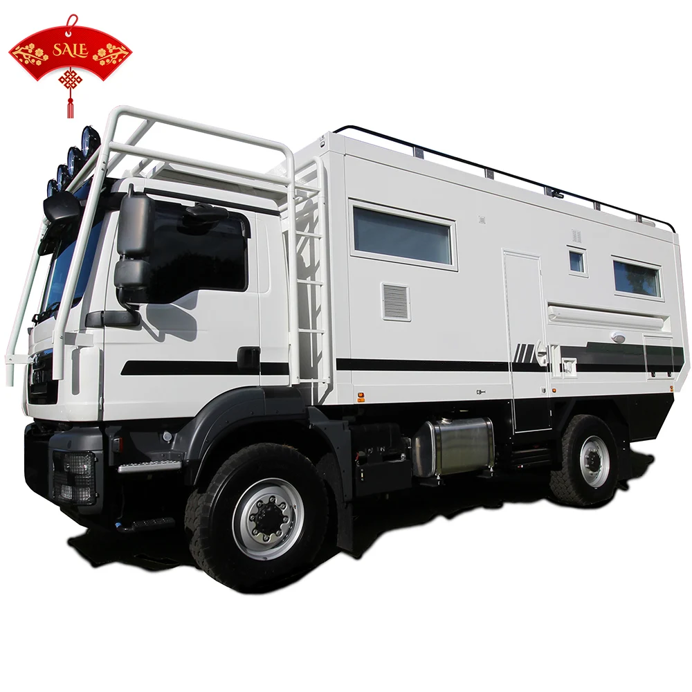 High Quality Ecocampor Fiberglass Travel Trailer Off Road Caravan 4x4 Truck Camper for Sale