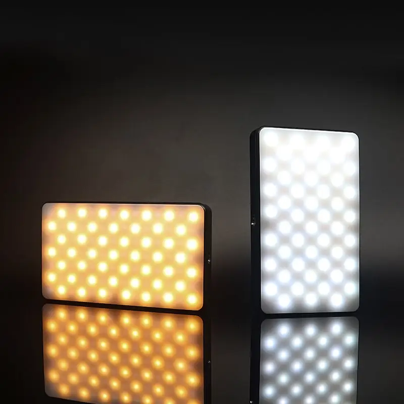 W140RGB Portable Video Conference Lighting Kit Photographic Mini On-Camera RGB LED Fill Light for Youtube Vlog